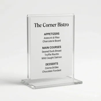 Table Menu Card Holder